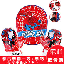 Boxing gloves children home taekwondo hand target guard Spider Man childrens toy set 2-3-5