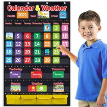 Calendar Weather Season time Weather changes Holiday activities Hanging bag cards English teaching Teaching aids Interactive teaching