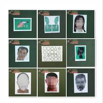 Front head portrait hostage target paper T-head target semi-head target geometric figure pistol target new outline sniper