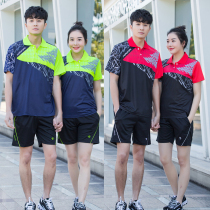 Table tennis uniforms summer short sleeve training sportswear men badminton clothes couples competition uniforms women