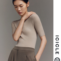 (Seamless Knit) ICICLEs Wo Womens Slim Branch Wool Thin Knit Cardiovert Sweater Sweatshirt Womens Winter