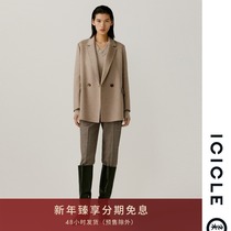 ICICLE Wo Women's Fall Winter Full Cashmere Double-sided Suit Jacket Women 1212D2076601