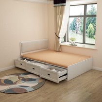 Nordic high Box storage bed childrens drawer customized 1 2 meters 1 35m bay window tatami single 1 4 meters 1 7m
