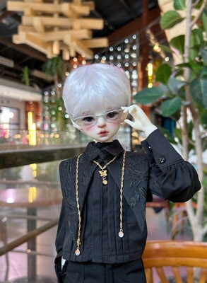 taobao agent [Pre -sale] BJDBJD doll boy wig 4 -point short hair imitation Mahai Mao hand -changing (boy hair)