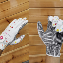 Korean PRKSPIN golf Gloves Women Womens golf Ball Mens Little Sheep Leather Gloves A Pair