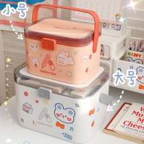 Japan cute home portable medicine box small portable medicine medicine box first aid storage box