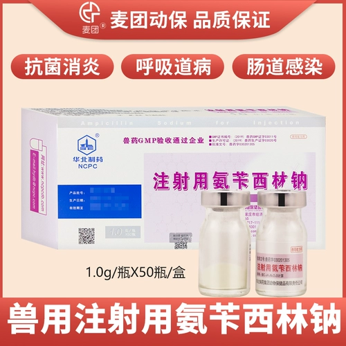 Ветеринарные препараты Северный Китай Фармацевтический 1G Аммиак Олигома натрия/ящик, свинина, крупный рогатый скот, овца, собака для домашних животных и анти -интенсивные препараты