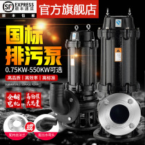 Sewage pump diving Shanghai blowdown pump 380v vacutug three-phase people mud 3 kw5 5 kW 11kw lift pump