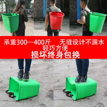 Plastic basket back frame back goods household plastic back frame large water bucket non-bamboo woven medicine collection Guizhou vegetable buying dance props