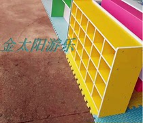 Naughty castle solid wood fireproof board shoe cabinet Amusement park bar Indoor childrens playground color shoe cabinet