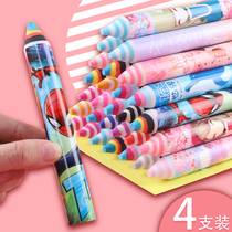 Student writing pencil creative rainbow eraser primary school children with cute cartoon rubber pen kindergarten children color Princess elephant leather elephant leather wipe stationery supplies wholesale gifts