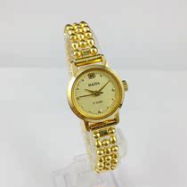 Original stock Shanghai Haida brand yellow shell round nail yellow hand mechanical female watch diameter 22mm