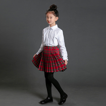 (Golden Apple Longnan Primary School) Girls white long-sleeved shirt 1 piece
