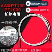 AA grade platinum thermal resistance WZP-02 PT100AA grade chip temperature sensor Temperature probe 0 01 accuracy