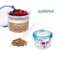 sistema breakfast bowl storage box salad lunch box portable out fruit snack box 21355