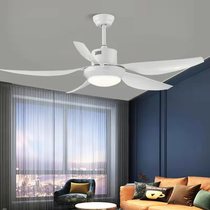 56 62 inch American ceiling fan lamp living room dining room Nordic Rubber leaf frequency conversion remote control fan lamp Villa decoration chandelier
