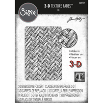 sizzix 3D texture clip 664759 Embossing Folder Embossing staggered Intertwine