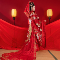 River Han Dongye Cinnabar mole original large sleeve shirt dress suit red wedding dress hijab Chinese style Hanfu woman