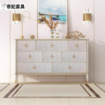 American Solid Wood Shuttle Modern Luxury Shell Cabinet Entry into the living room with wall drawers to collect meal cabinet