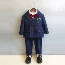 Two-year-old childrens suit-year-old gown boy boy Western suit Costume Flowers for wedding costumes small bridegroom