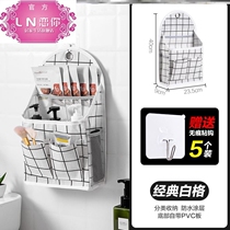 Home fabric storage bag student dormitory artifact wall hanging bag door rear wall shelf bag