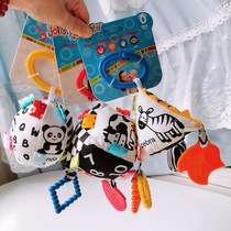jollybaby baby black and white color hand grip ball pendant ball building block triangle can nibble baby baby toy