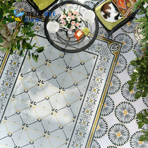 Nordic Flowers Brick 300 Kitchen Method Toilet Ground Floor Garden Floor Tiles Anti-Slip Balcony Tiles Moroccan Wall Brick