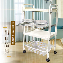 Beauty salon special cart high-end tool cart with bowl rack drawer white Japanese quality Enterprise Guarantee