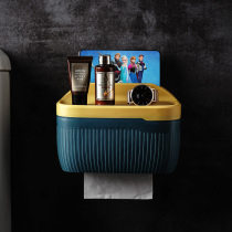 Not too late wall-mounted toilet tissue box toilet non-punching paper box waterproof toilet paper toilet paper rack