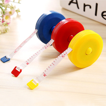Cute plastic mini tape measure automatic telescopic small soft ruler clothing measuring ruler 1 5 meters tape random hair