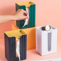 Tissue box wall-mounted kitchen living room coffee table toilet non-punch stickers storage box without punching Special