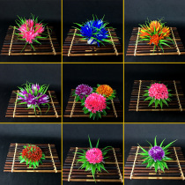 Creative plate decoration small ornaments sashimi lamp platter Sushi simulation Flower Hotel artistic conception dishes plate decoration flowers and plants