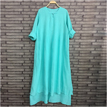 Thai Southeast Asian clothing Thai cotton double dress long skirt fairy skirt ethnic style tea dress Zen dance dress