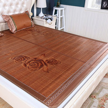 Bamboo mat 1 8m folding mat Double bed mat Double-sided straight mat Household bamboo mat 1 meter 5-bed cool bamboo mat