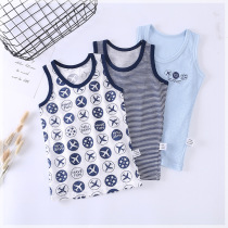3 pieces of Japanese new summer children cotton mesh vest for boys and girls quick-dry sleeveless base shirt non-fluorescent