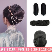 Ancient costume styling wig set antique Hanfu fairy twist pad hair bowl performance bun Xiuhe bride