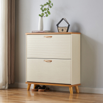 Nordic ultra-thin dump shoe cabinet Simple modern entrance 17cm household foyer cabinet door large capacity shoe rack a