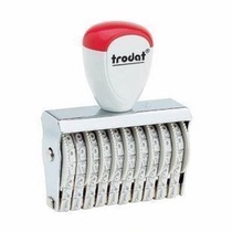 Trodat wheel digital seal Number Belt seal 10 digits high 5mm 15510 seal