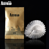 Disposable shower cap convenient gold Kraft paper bag with shower cap waterproof hotel travel disposable supplies