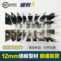 12mm wall panel closing line aluminum profile edging card strip decorative strip side strip I-shaped aluminum alloy skirting line