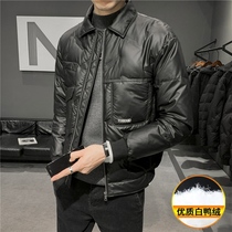 Light and thin down jacket mens short jacket light mature style mens 2021 new autumn and winter clothes national tide ins Tide brand coat