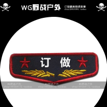 Embroidery magic adhesive badge name clothesstick 1 Yuan universal slapping name labelling Professional custom of various identification badges