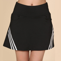 Sports skirt 2023 summer new ladies casual sports skirt skirt tennis skirt lengthened A-line ball skirt