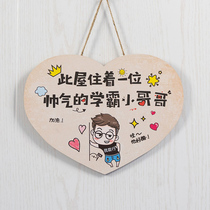 Childrens room layout door living room wall decoration bedroom door upper Wall Wall creative pendant hanging decoration