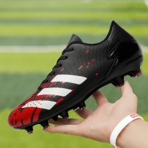 Back Force Football Shoes Adult Male and female Students Broken Nails TF Training Messi Leather Foot AG Long Nail Children Non-slip Training Shoes