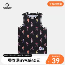 Quasi 2021 new childrens sports vest running basketball training full print cartoon loose casual sleeveless T shirt