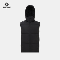 Approver 2021 new down clothing vest men and women basketball sports warm windproof detachable duck suede cap waistcoat