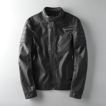 Foreign trade tail single male cut cattle cargo truck leather clothing male tide hip-hop stand-up collar Europe and the United States export original single leather jacket jacket