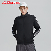 Kappa Kappa string cardigan sweater mens casual jacket Stand-up collar knitted long-sleeved