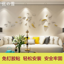 Youxue wall decoration fish creative three-dimensional wall decoration living room TV background wall sofa pendant nail-free